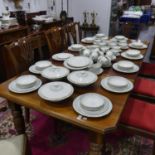 An extensive Royal Doulton 'Berkshire' pattern Tea and Dinner Service, twelve place setting,