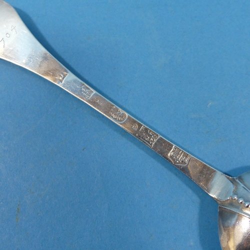 A Queen Anne West Country silver Trefid Spoon, by Henry Muston attrib., hallmarked Exeter, 1703, - Image 3 of 4