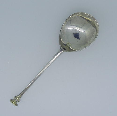 An Elizabeth I West Country silver seal top Spoon, by John Jones, Exeter, circa 1576, town mark in