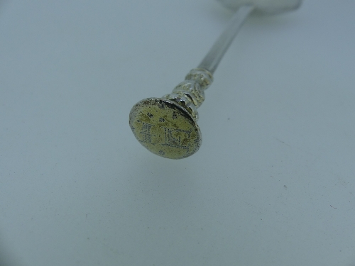 A Charles I West Country silver seal top Spoon, by John Lavers, Exeter, circa 1638, town mark in - Image 9 of 9