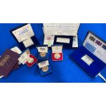 First Day Covers/silver stamp replicas; The Post Office Official Commemorative Stamp Issues and