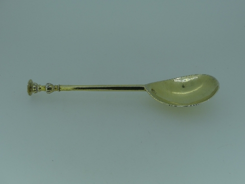 An Elizabeth I West Country silver gilt seal top Spoon, by Christopher Easton (Eston), Exeter, - Image 9 of 9