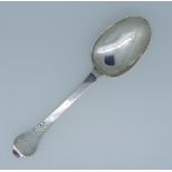 A William and Mary West Country silver lace back Trefid Spoon, by John Murch, Plymouth, makers