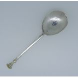 An Elizabeth I West Country silver Seal Top Spoon, makers mark in the bowl for Richard Hilliard,