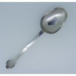 A William III West Country silver Trefid Spoon, makers mark only three times on stem, see Jackson '