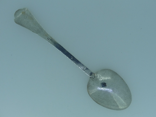 A late 17thC West Country silver Trefid Spoon, by John Pike of Plymouth, with a crowned X (for - Image 5 of 10