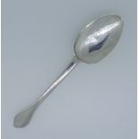 A Queen Anne West Country silver dog nose Spoon, by Edward Sweet II (of Dunster), hallmarked Exeter,