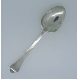 A late 17thC West Country silver Trefid Spoon, by John Pike of Plymouth, with a crowned X (for