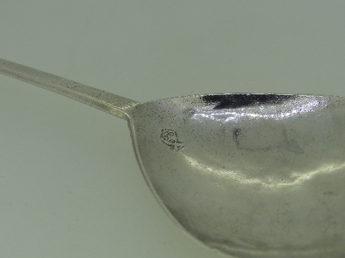 A Charles I West Country silver seal top Spoon, by John Lavers, Exeter, circa 1638, town mark in - Image 6 of 9