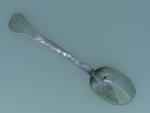 A William III West Country silver lace back Trefid Spoon, by John Murch, Plymouth, with makers - Image 3 of 10