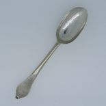 A Queen Anne West Country silver dog nose Spoon, makers mark only on stem struck three times of IM