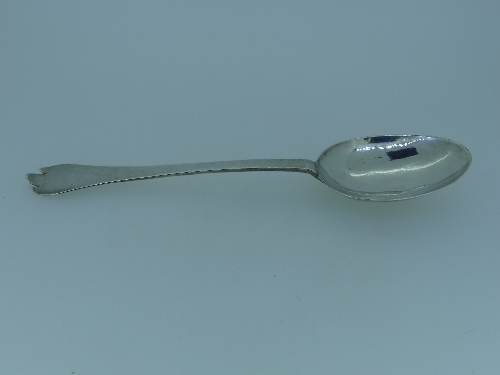 A William III West Country silver Trefid Spoon, by Nicholas Browne, makers mark struck three times - Image 8 of 8