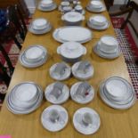 A retro Thomas German porcelain Dinner Service, for twelve place setting, including Tureens,