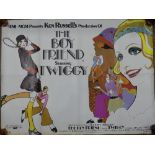 The Boy Friend, (1971),  British Quad film poster, starring Twiggy, folded, slight tears, 29½in x