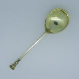 A James I West Country silver gilt Seal Top Spoon, by William Bartlett, Exeter, circa 1610-1620,