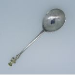 A Charles I silver Apostle Spoon, St Paul, London 1635, makers mark RC with three pellets above, a