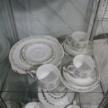 A Paragon China 'Fiona' pattern Tea Service, six place setting, comprising six Teacups and