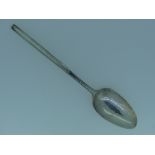 A George III silver Marrow Spoon, by Thomas Eustace, hallmarked Exeter, 1780, 8¾in (22.2cm) long,