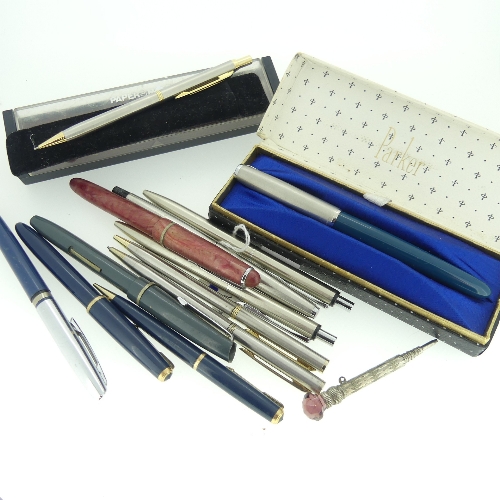 A Parker "51" fountain pen, boxed, together with twelve other pens including Parker Slimfold - Image 2 of 3