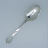 A Queen Anne West Country silver trefid Spoon, hallmarked Exeter, 1703, makers mark EL in wavy edged