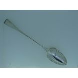 A George III West Country silver Serving Spoon, by Richard Ferris, hallmarked Exeter, 1804, Old