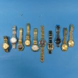 A quantity of gentleman's Wristwatches, including an Astron moonphase, Raymond Weil, four Seiko