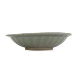 A CHINESE LONGQUAN CELADON DISH.