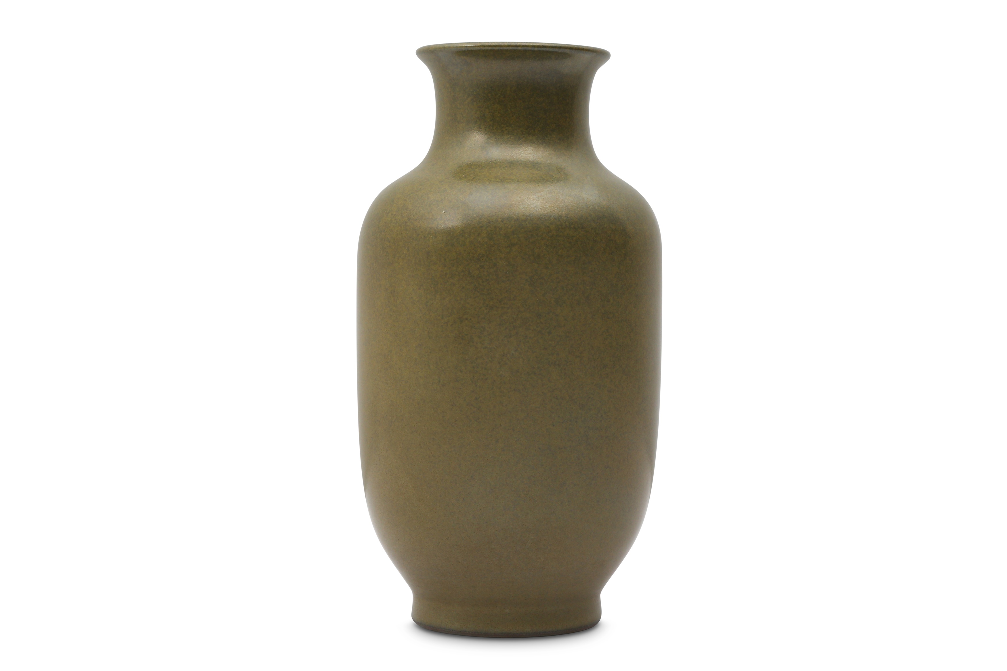 A CHINESE TEADUST-GLAZED VASE.