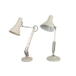 THOUSAND AND ONE LAMPS LTD, A pale grey anglepoise desk lamp