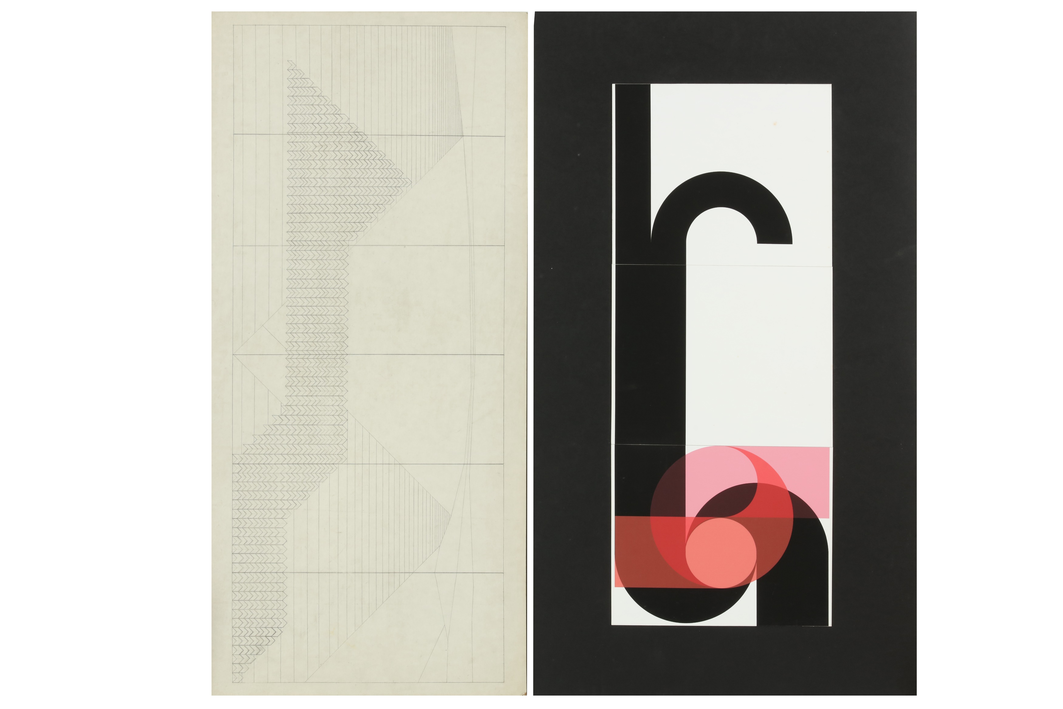ABSTRACT GEOMETRIC DESIGNS MID 20TH CENTURY - Image 2 of 4