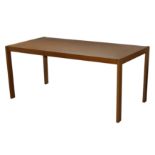 HEALS: A BLONDE WOOD BEECH DESK OR TABLE, CIRCA 1974,