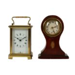 A FRENCH CARRIAGE CLOCK BY DUVERDREY ET BLOQUEL OF BAYARD