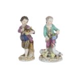TWO MEISSEN PORCELAIN FIGURES, EARLY 20th CENTURY,