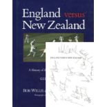 CRICKET SIGNATURES.-ENGLAND VS NEW ZEALAND,