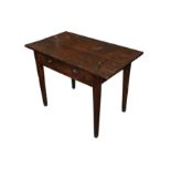 AN OAK RECTANGULAR TABLE, 19TH CENTURY,