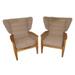 A PAIR OF PARKER KNOLL WING BACK ARMCHAIRS, 20TH CENTURY,