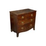 A REGENCY MAHOGANY RECTANGULAR CHEST,