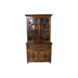 A VICTORIAN AESTHETIC MOVEMENT WALNUT SECRETAIRE BOOKCASE, LATE 19TH CENTURY