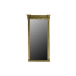 A REGENCY GILT PIER MIRROR, LATE 19TH CENTURY