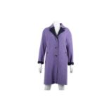 ETRO LILAC MARL COAT - SIZE 42