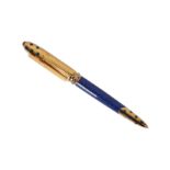 A CARTIER PANTHERE 1990 LIMITED EDITION GOLD PLATED BALLPOINT PEN