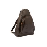 GUCCI BROWN BAMBOO SINGLE SHOULDER BACKPACK