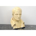 A GLAZED PLASTER BUST OF NAPOLEON BONAPARTE, 20TH CENTURY