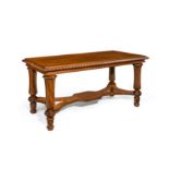 A FINE MAHOGANY CENTRE TABLE BY JOHNSTONE JUPE & CO. FROM CLUMBER PARK