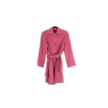 BURBERRY PINK AND ARMANI GREY COATS - SIZE 42 AND 14