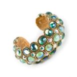Claire Deve Crystal Embellished Cuff