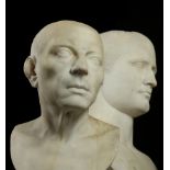 AFTER THE ANTIQUE: A 19TH CENTURY ITALIAN MARBLE BUST OF GALBA CAESAR