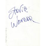 Autograph Albums.- Incl. Stevie Wonder