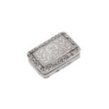 A George IV sterling silver vinaigrette, Birmingham 1822 by Thomas & William Simpson