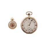 2 GOLD POCKET WATCHES.
